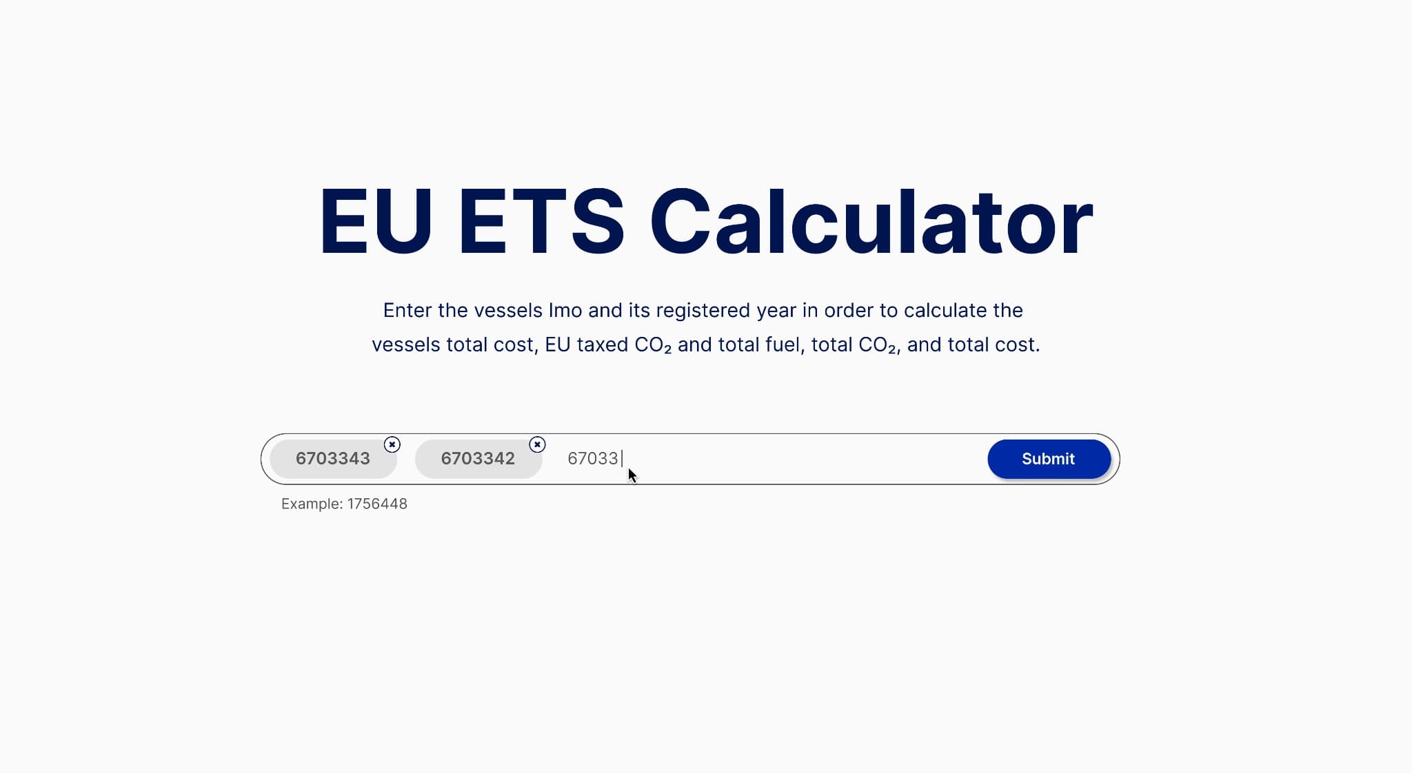 EU ETS multi-ship entry preview