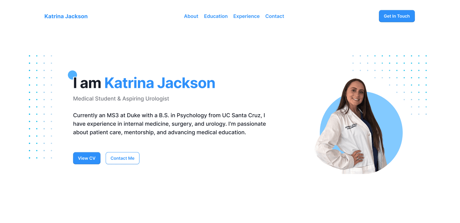 Medical Student Portfolio preview